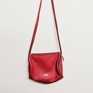 ALTERNATIVE APPAREL Dakota Leather and Suede Bag in Tomato Red